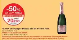 Monoprix Champagne devaux - a.o.p. ceil de perdrix rose offre