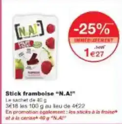 Monoprix Na! - stick framboise offre