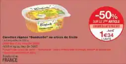 Monoprix Bonduelle - carottes rapées bonduelle au citron de sicile offre