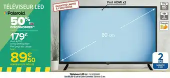 Carrefour Polaroid téléviseur led offre