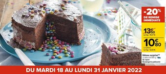 Carrefour Gâteau surprise offre