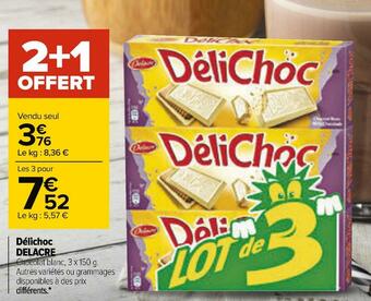 Carrefour Delacre délichoc offre
