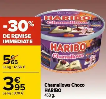 Carrefour Haribo chamallows choco offre
