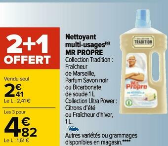 Carrefour Mr propre nettoyant multi-usages offre
