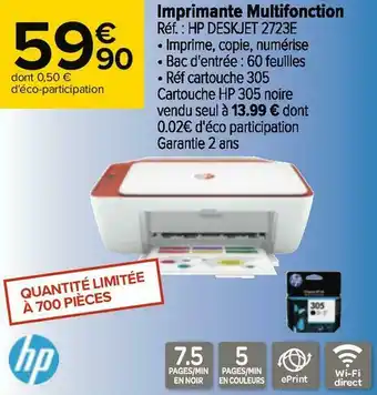 Carrefour Hp imprimante multifonction offre