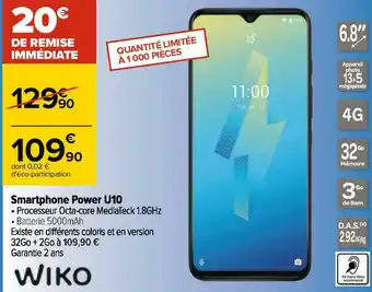 Wiko smartphone power u10