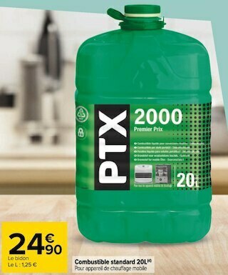 Carrefour Combustible standard 20l offre