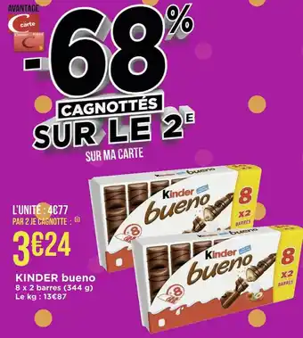 Géant Casino Kinder bueno kinder bueno offre