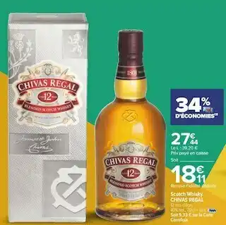 Carrefour Chivas regal scotch whisky offre