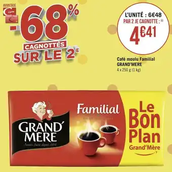 Géant Casino Grand’mere café moulu familial offre