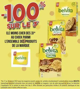 Belvita bon plan sur l’ensemble des produits de la marque belvita