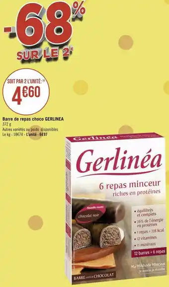 Gerlinea barre de repas choco