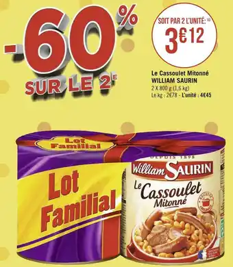 William saurin le cassoulet mitonné