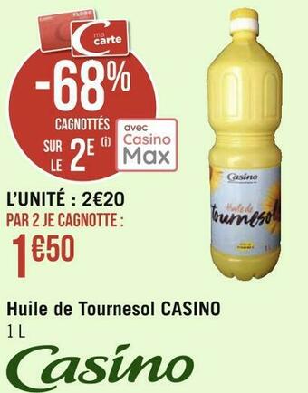 Géant Casino Casino huile de tournesol offre