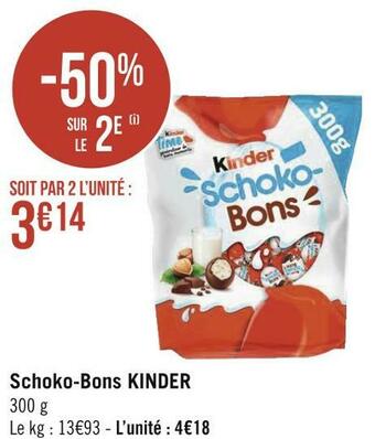 Géant Casino Kinder schoko-bons offre