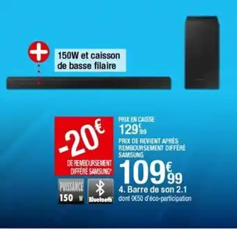 BUT Barre de son 2.1 offre