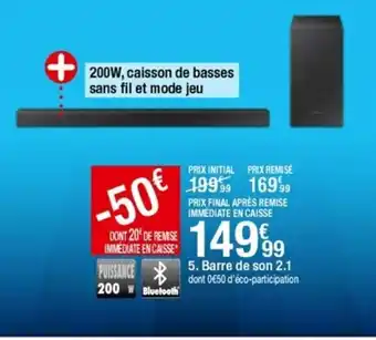 BUT Barre de son 2.1 offre