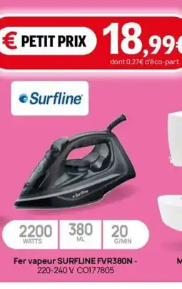 Darty Fer vapeur SURFLINE FVR380N offre