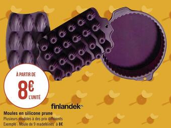 Géant Casino Finlandek moules en silicone prune offre