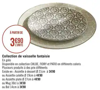 Géant Casino Collection de vaisselle fantaisie offre