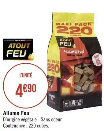 Géant Casino Atout feu allume feu offre