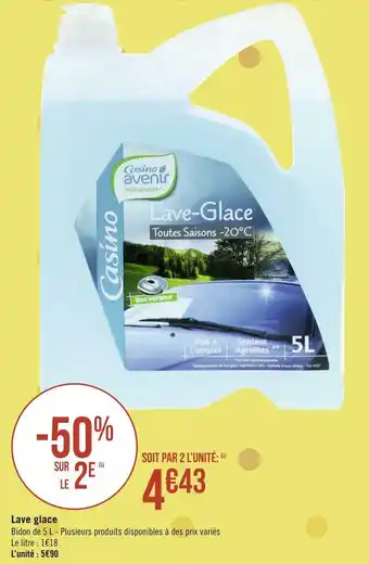 Géant Casino Lave glace offre