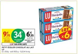 Intermarché Petit Écolier Chocolat Au Lait Lu offre