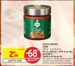 Intermarché PESTO ROSSO CIRO offre