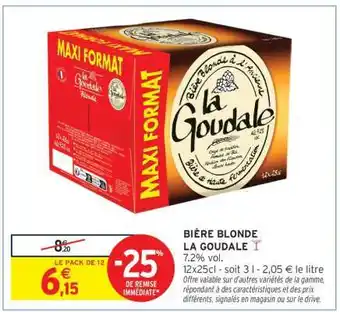 BIÈRE BLONDE 'LA GOUDALE'