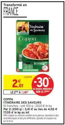 Intermarché COPPA ITINÉRAIRE DES SAVEURS offre