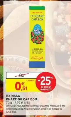 Intermarché Harissa PHARE DU CAP BON offre