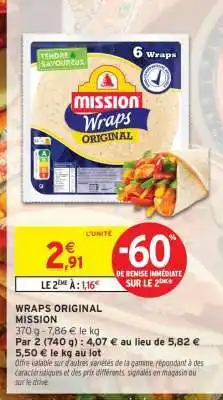 Intermarché WRAPS ORIGINAL MISSION offre