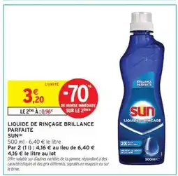 Intermarché LIQUIDE DE RINCAGE BRILLANCE PARFAITE offre