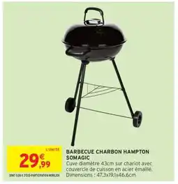 Intermarché BARBECUE CHARBON HAMPTON SOMAGIC offre