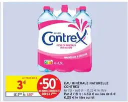Intermarché Eau Minérale Naturelle Contrex offre