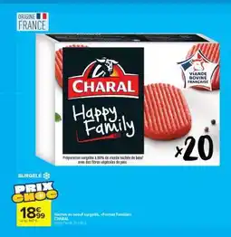 Carrefour Market Hachés au boeuf surgelés, Format Familial CHARAL offre