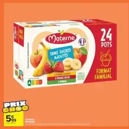 Carrefour Market Compote MATERNE offre