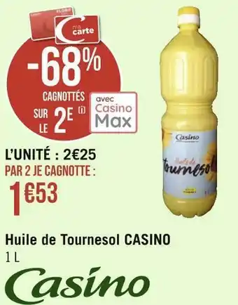 Géant Casino Casino huile de tournesol offre