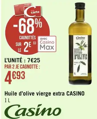 Géant Casino Casino huile d’olive vierge extra offre