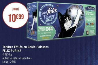 Géant Casino Felix purina tendres effilés en gelée poissons offre