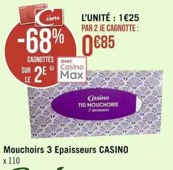 Casino mouchoirs 3 epaisseurs