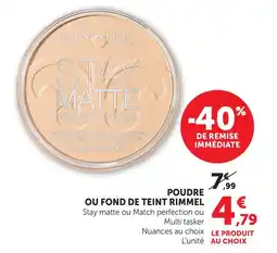 Hyper U Rimmel poudre ou fond de teint offre