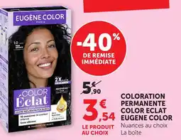 Hyper U Eugene color coloration permanente color éclat offre