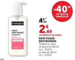 Hyper U Neutrogena soin visage offre