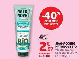 Hyper U Nat&nove bio shampooing offre