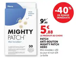 Hyper U Hero mighty patch mini invisible+ offre