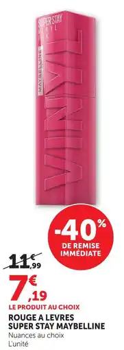 Hyper U Maybelline rouge à lèvres super stay offre