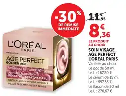 Hyper U L'oréal paris soin visage age perfect offre