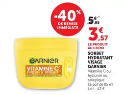 Hyper U Garnier sorbet hydratant visage offre