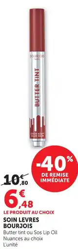 Hyper U Bourjois soin lèvres offre